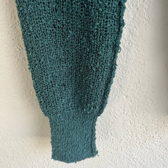 Rachel Zoe Woman Green V-Neck  Oversized Sweater, Size M - Picture 5 of 16